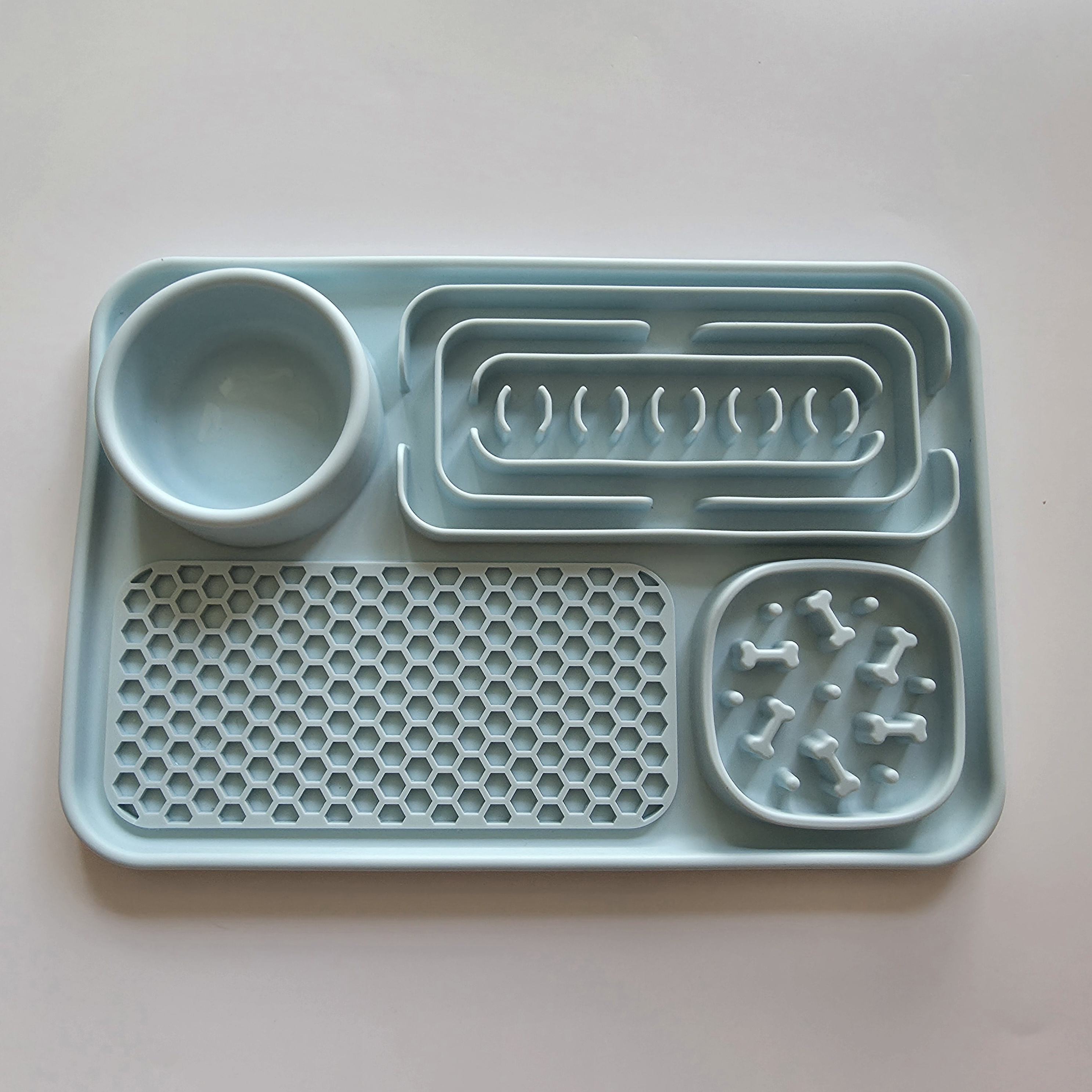 Multi-Functional Silicone Slow Feeder Mat & Bowl| 多功能矽膠寵物慢食墊餐盤