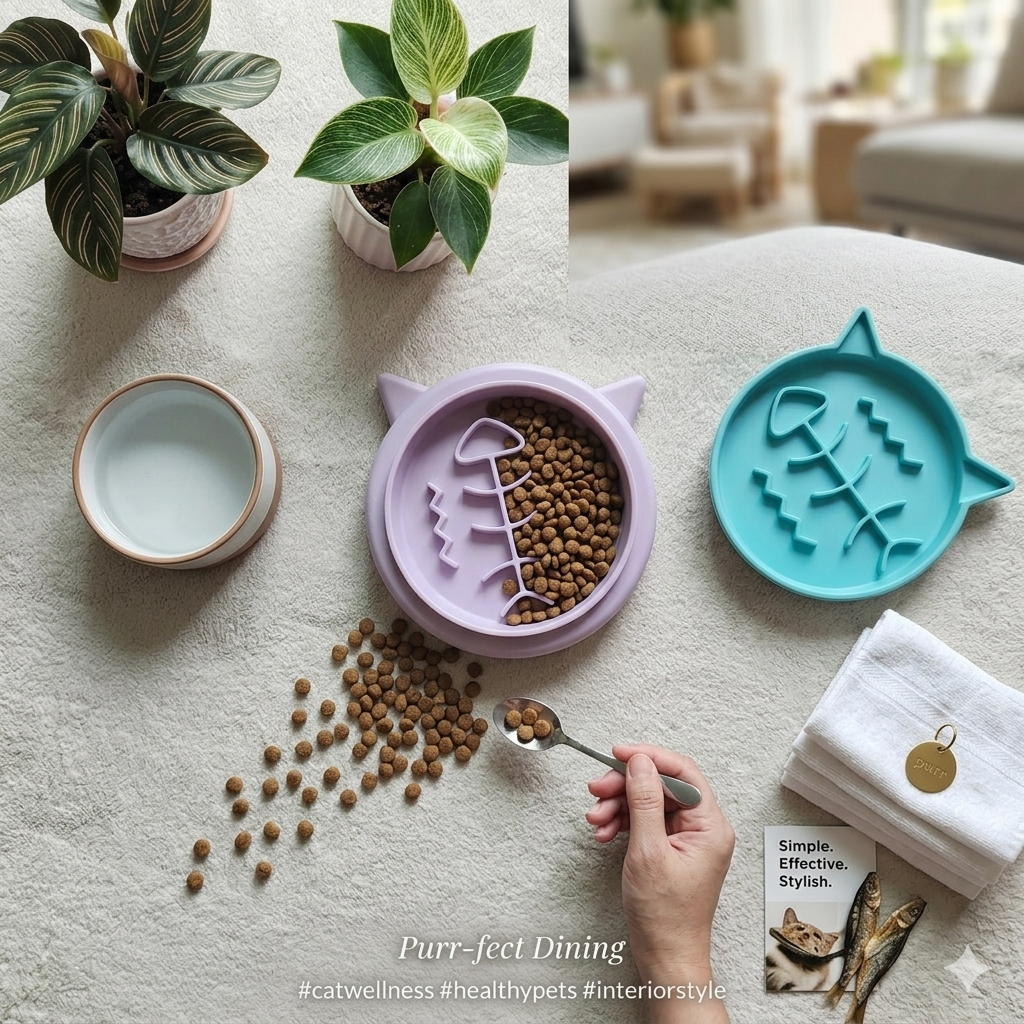 Fish Skeleton Maze Bowl
