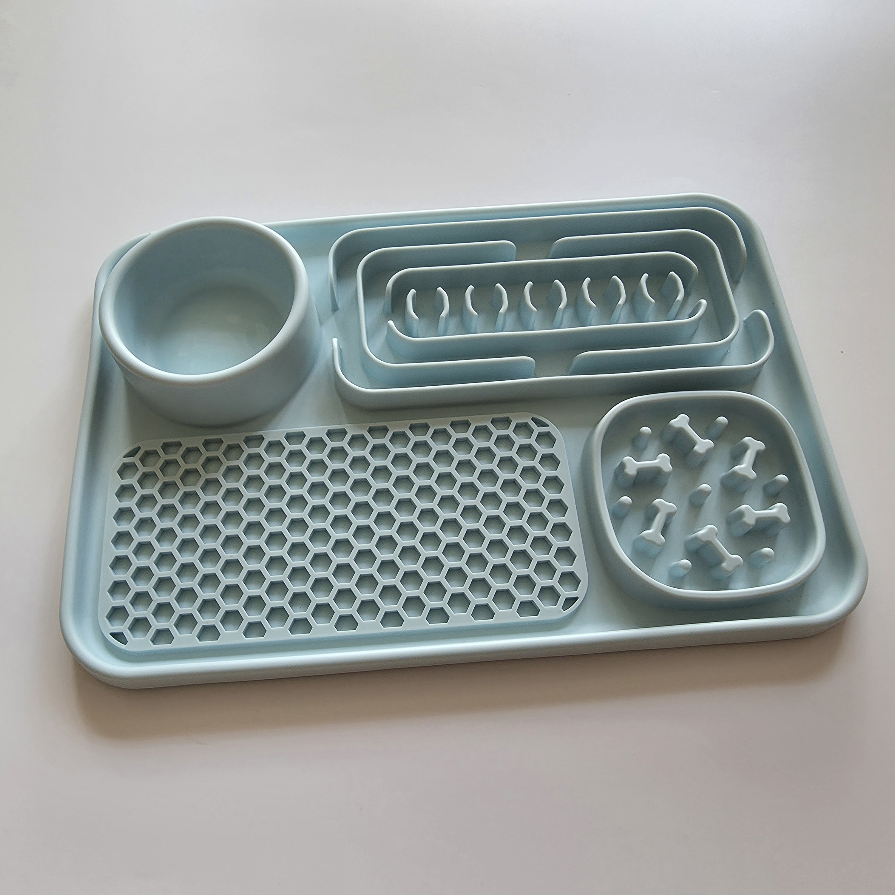 Multi-Functional Silicone Slow Feeder Mat & Bowl| 多功能矽膠寵物慢食墊餐盤